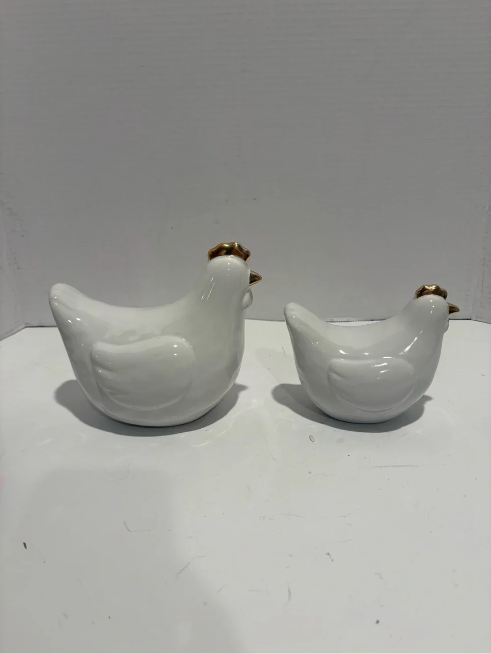 Ceramic Hens x2